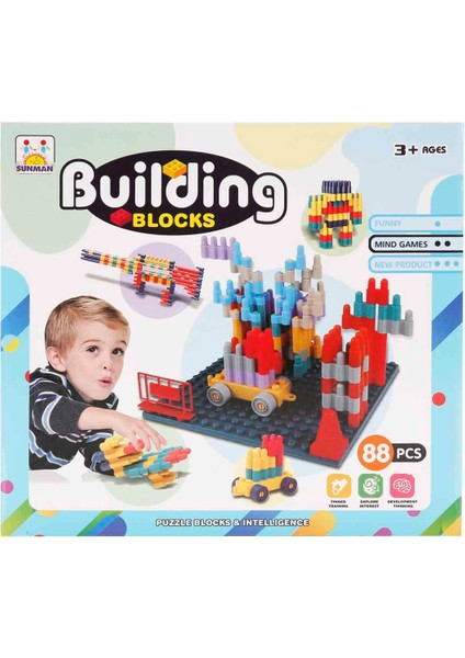 Şekilli Yapı Blokları 88 Parça modelleri