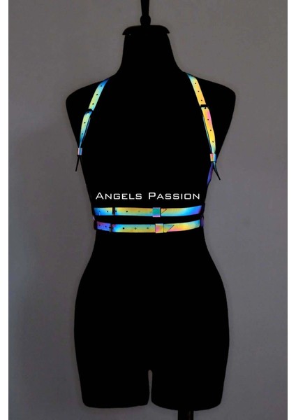 Renkli Reflektörlü Göğüs Harness, Karanlıkta Parlayan Göğüs Harness - APFT205