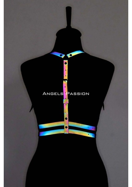 Renkli Reflektörlü Göğüs Harness, Karanlıkta Parlayan Göğüs Harness - APFT205 modelleri