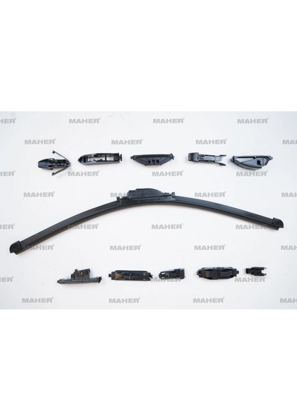 SİLECEK SÜPÜRGESİ TEK TİP ÜNİVERSAL 11 APARATLI 22 MUZ (550MM) 29973