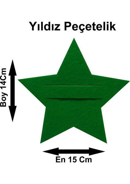 Yılbaşı Temalı 2 Kişilik 10 Parça Keçe Amerikan Servis Seti – Kar Tanesi & Ağaç & Yıldız Desenli fırsatları