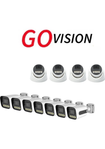 11 Adet 4mp 4K Ultra Ip Kamera