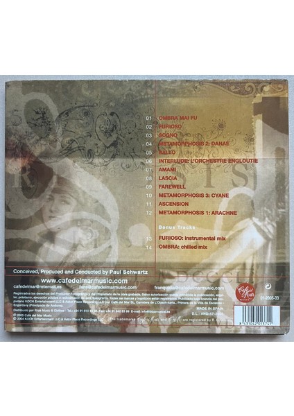 Aria Created By Paul Schwartz Aria 3 Metamorphosis CD (Orjnal Dönem Baskı Cd) fiyatları