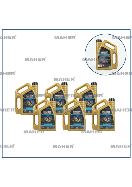 MOTOR YAĞI 5W/40 TAM SENTETİK SL-CF / 3.2LT 5W4032CF (6 ADET)