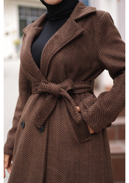 Zühre Kuşaklı Balık Sırtı Kaşe - 7001 modelleri