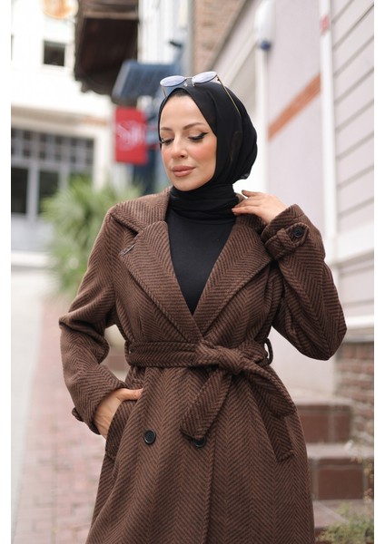 Zühre Kuşaklı Balık Sırtı Kaşe - 7001