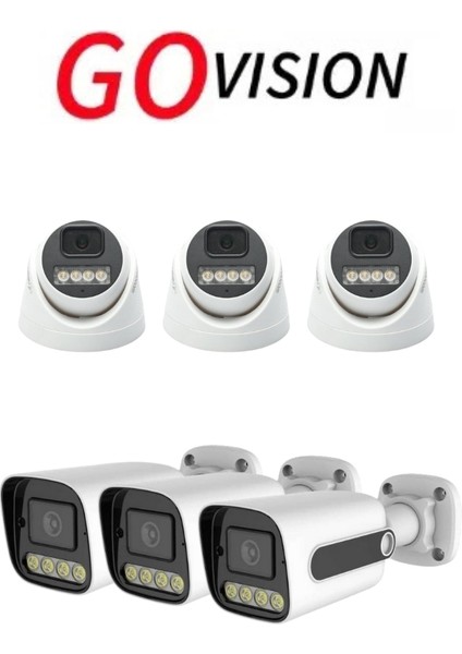 6 Adet 4mp 4K Ultra Ip Kamera