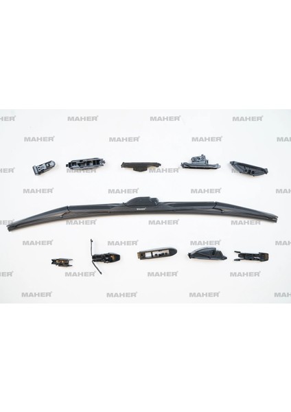 SİLECEK SÜPÜRGESİ TEK TİP ÜNİVERSAL 11 APARATLI 24 HYBRID (600MM) 29954