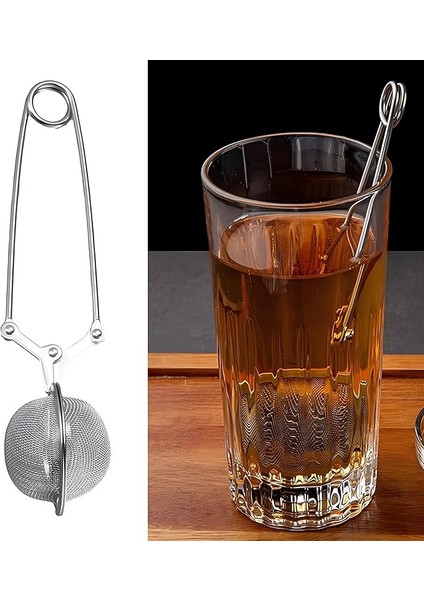 Paslanmaz Çelik Bitki Çayı Demleme Süzgeci – Ergonomik Kulplu, Ince Gözenekli, Yıkanabilir Çay Süzgeci | Sağlıklı ve Lezzetli Bitki Çayı Demleme Aracı