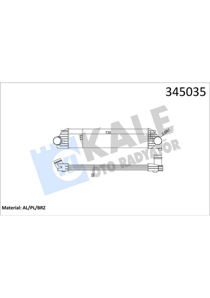 Turbo Radyatörü Renault Master 3 2010 Opel Movano B 2010 2.3dcı 144960015R 144969388R