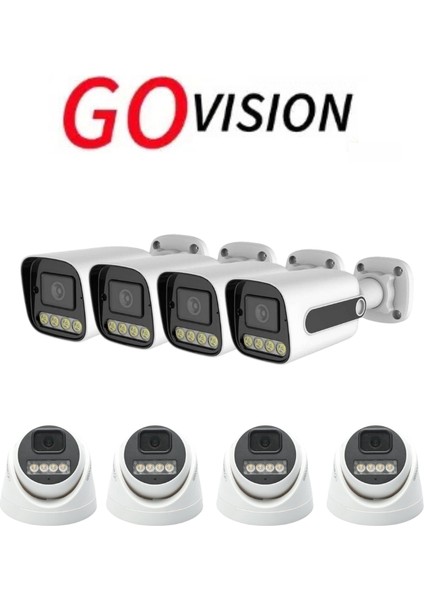 8 Adet 4mp 4K Ultra Ip Kamera