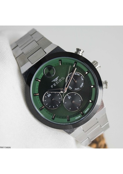 FM11568J6-1 Çelik Kordonlu Erkek Kol Saati