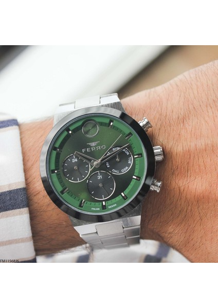 FM11568J6-1 Çelik Kordonlu Erkek Kol Saati modelleri