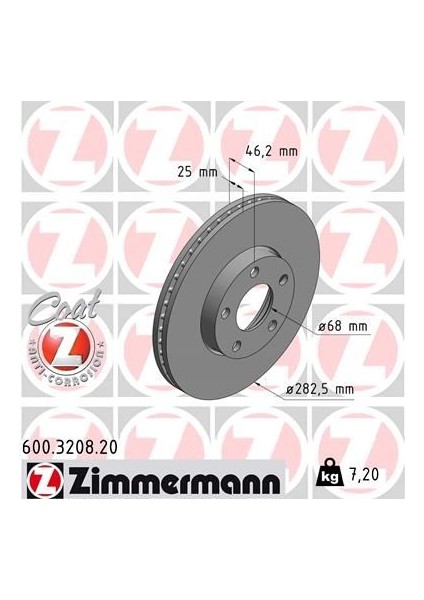 ÖN FREN AYNASI PASSAT-VARİANT1.8 T 1.9TDİ 2.3 VR5 2.8 10.1996-2011.00 282X25X5DLXHAVALI 986478872-DF4045 8E0615301A (2 ADET)