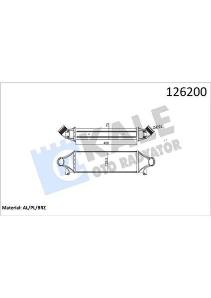 Turbo Interkoll Radyatoru Transıt 5184 2.4tdcı 135PS 140PS 2001-2006 5347 2006-2007 A.ceker YC15 9L440 Ca 4164696