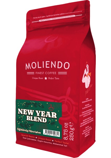 Moliendo New Year Blend Kahve (Öğütülmüş Filtre Kahve) 250 g
