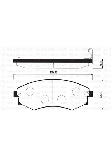 ÖN FREN BALATA HYUNDAI SONATA 1.8L 2.0L 1988-1996 / ELANTRA 1.6L 1.8L 2.0L 1990-2000 /NISSAN ALTIMA 2.0L CA20 A31 1989-1994 5810138A40 581012DA20 WVA21725