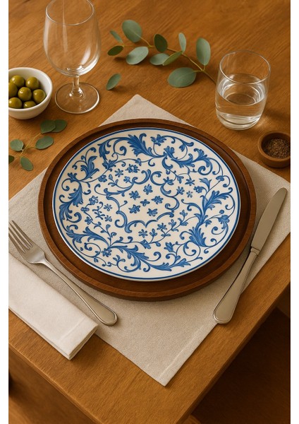 25 cm Yuvarlak Doğal Ahşap Kayın Ağacı Sunumluk | Supla | Servis Tepsisi | Mumluk | Düzenleyici | Sunum Tabağı modelleri