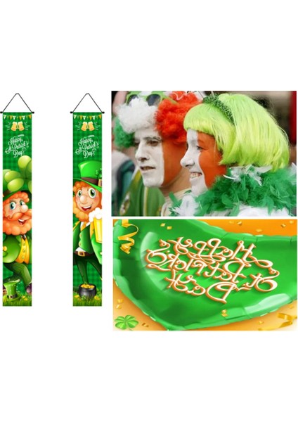 St Patrick Günü Süslemeleri 1 Çifti St Patrick Günü Süslemeleri Için Işaret Pankorları Asmak (Yurt Dışından) fırsatları