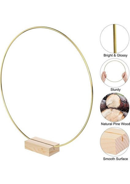 10 Adet 13 8 Inç Metal Hoop Centerpiece Dıy Çelenk Altın Çember Halkaları Ana Masa Için 10 Adet Ahşap Kart Tutucu (Yurt Dışından) fiyatları