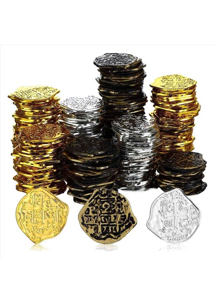 1200 Pcs Plastik Altın Para Korsan Paraları Çocuklar Korsan Partisi Hazine Göğüs Oyunları Için Para Oynar Tokenler Oyuncaklar Cosplay (Yurt Dışından) indirimleri