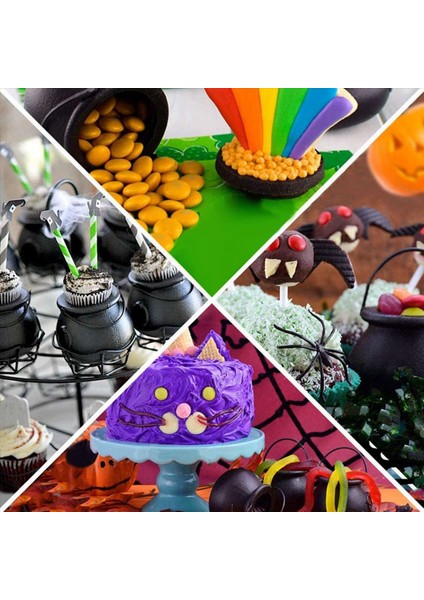 144 Paket Plastik Siyah Cadı Şeker Kaseleri Cadılar Bayramı Paskalya St Patrick Günü Partisi Iyilikleri (Yurt Dışından) indirimleri