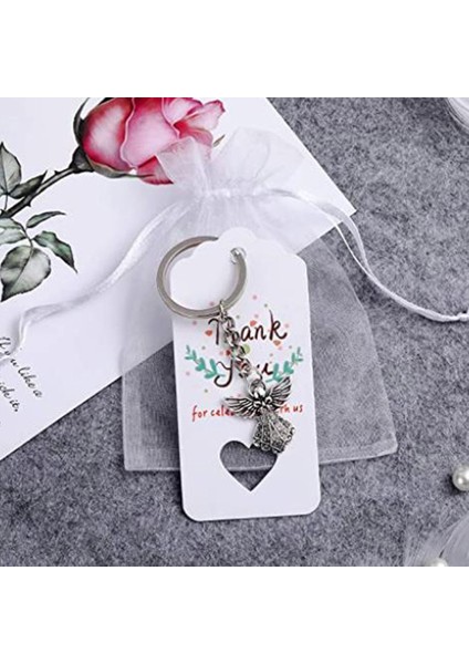 30PCS Gümüş Renk Guardian Angel Anahtar Yüzük Çinko Alaşım Kolye Düğün Doğum Günü Partisi Bebek Duş Vaftiz Cemaat (Yurt Dışından) fiyatları