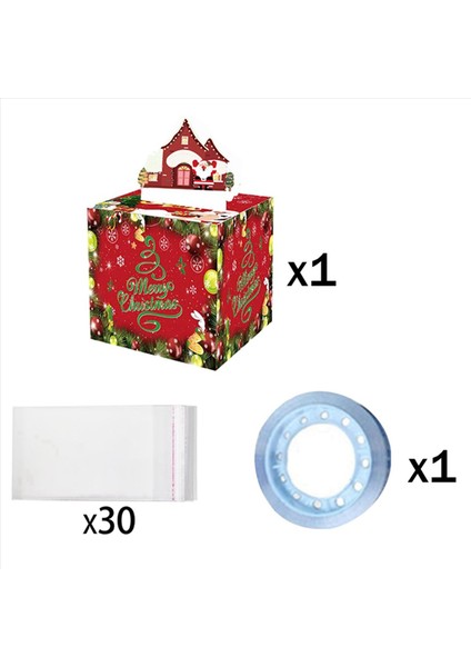 2x Noel Kutusu Eğlenceli Nakit 60 Şeffaf Çanta ile Noel Para Kutusu Çocuklar ve Yetişkinler Için Bir Sürpriz (Yurt Dışından) modelleri