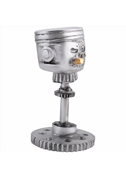 Oyma Piston Kafatası Yüz Heykel Reçine Sanat Heykelcilik Yaratıcıları El Yapımı Kafa Heykeli Sanat Eserleri Ev Dekorasyonları 14X6X8CM (Yurt Dışından) fiyatları