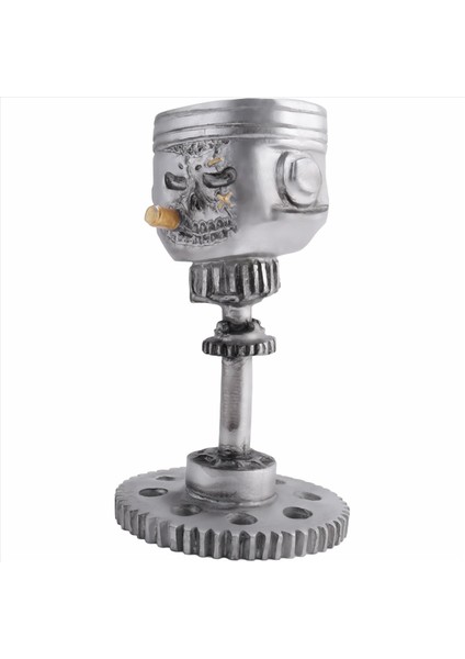 Oyma Piston Kafatası Yüz Heykel Reçine Sanat Heykelcilik Yaratıcıları El Yapımı Kafa Heykeli Sanat Eserleri Ev Dekorasyonları 14X6X8CM (Yurt Dışından) modelleri