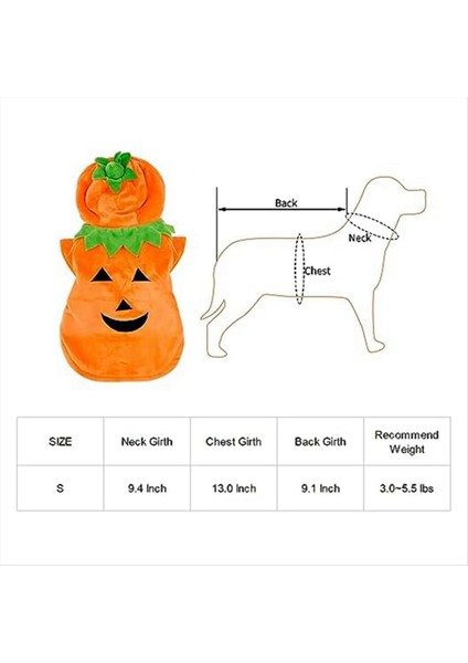 Köpekler Için Kabak Kostümleri Köpekler Için Cadılar Bayramı Kostümü Pet Cosplay Elbisesi Köpek Yavru Sıcak Kıyafetler Polar Hoodie (Yurt Dışından) fırsatları