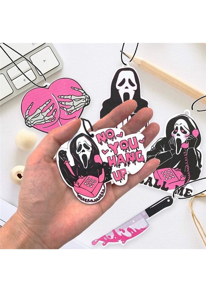 5pcs Cadılar Bayramı Kolye - Pembe Hayalet Sevimli Araba Iç Aksesuarları Asılı Anime Oda Dekoru (Yurt Dışından) fırsatları