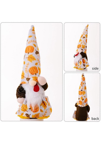 Şükran Dekorasyon Hasat Festivali Türkiye Yüzsüz Rudolph Gnome Gnome Maple Yaprak Bebek Kabak (Yurt Dışından) indirimleri