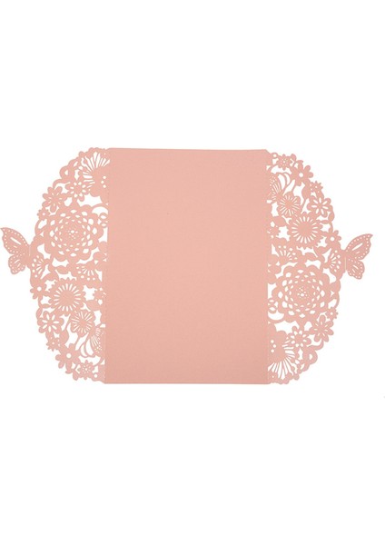 20PCS Narin Oyma Kelebekler Romantik Düğün Partisi Davetiye Kart Zarfı Düğün Için Davetiyeler Pembe (Yurt Dışından) indirimleri