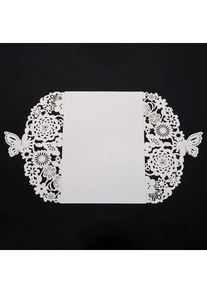 30PCS Narin Oyma Kelebekler Romantik Düğün Davetiyesi Düğün Için Davetiye Davetiyeleri Beyaz (Yurt Dışından) modelleri