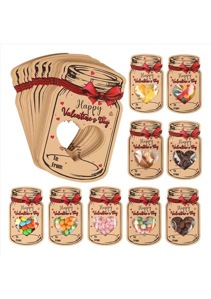 48 Pack Çocuklar Sevgililer Günü Kartları Snack Bag ile Çocuklar Için Sevgililer Günü Kartı Kızlar ve Erkekler Için Sınıf Partisi (Yurt Dışından) fiyatları