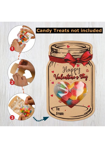48 Pack Çocuklar Sevgililer Günü Kartları Snack Bag ile Çocuklar Için Sevgililer Günü Kartı Kızlar ve Erkekler Için Sınıf Partisi (Yurt Dışından) modelleri