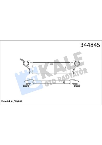 Turbosarj Radyatoru Bmw M57 105 E53 2000-2006 17517791231