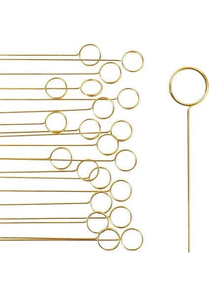 Çiçek Seçim Kartı Tutucu Resim Tutucular 40 Pcs Yüzük Döngüsü Fotoğraf Klibi Tutucu Çiçek Kart Tutucu Stick (Yurt Dışından)