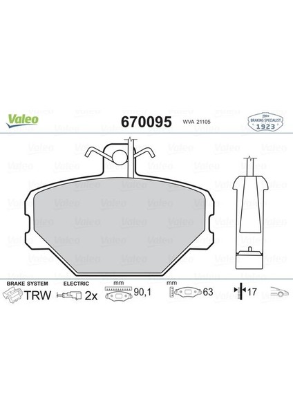 ÖN BALATA FİŞLİ TEMPRA-TİPO UNO 1.4-1.6 PANDA 1985-2004 5892330 793382 5888781
