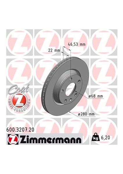 ÖN FREN DİSKİ A4-PASSAT 1997-2004 280X22 986478869-DF2806 8E0615301B 8E0615301P (2 ADET)