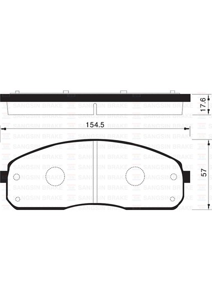 ÖN FREN BALATA KIA PREGIO 2.7L J2 99- / CARNIVAL 2.9L 2000-2005 581014EA00 0K56A3323Z 0K72G3328Z