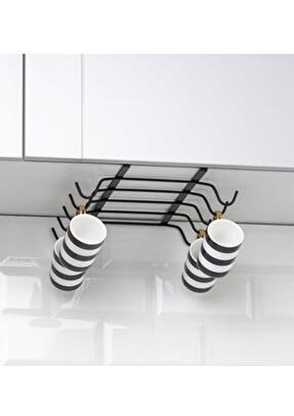 Siyah Metal Askılı Fincanlık Pratik Kullanım İçin Tasarlandı fiyatları