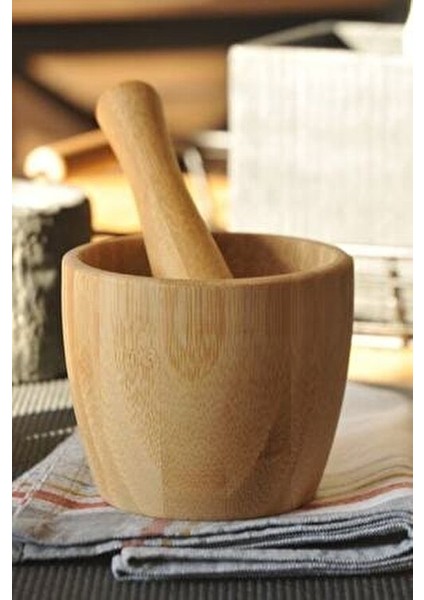 Bambu Havan Mutfak İçin Doğal Malzeme ile Tasarlanmış Kullanışlı Alet fiyatları