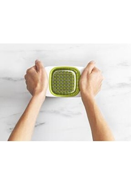 Chopcup Sebze ve Meyve Doğrayıcı Beyaz Plastik Hızlı ve Kolay Kullanım