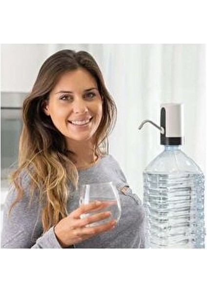 Automatic Water Dispenser Şarjlı Damacana Pompası Siyah Silikon Malzeme ile Kullanım Kolaylığı modelleri