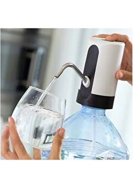 Automatic Water Dispenser Şarjlı Damacana Pompası Siyah Silikon Malzeme ile Kullanım Kolaylığı fırsatları