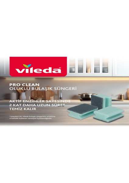 3'lü Pro Clean Oluklu Bulaşık Süngeri modelleri