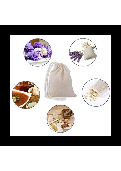 40 Adet Büyük Muslin Çantaları Pamuklu Çekme Çantaları Çay Demleme Çantaları (8 x 12 Inç) (Yurt Dışından) fiyatları