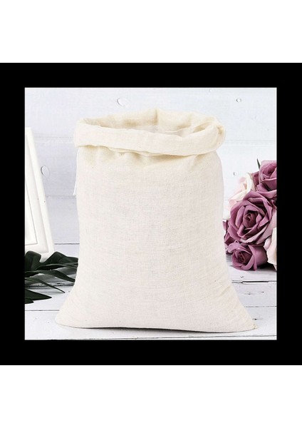 40 Adet Büyük Muslin Çantaları Pamuklu Çekme Çantaları Çay Demleme Çantaları (8 x 12 Inç) (Yurt Dışından) indirimleri